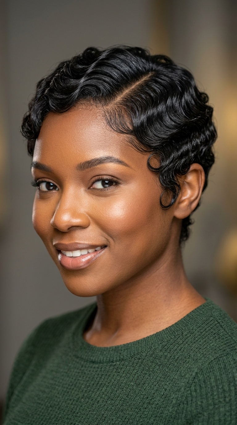 Sculpted Finger Waves