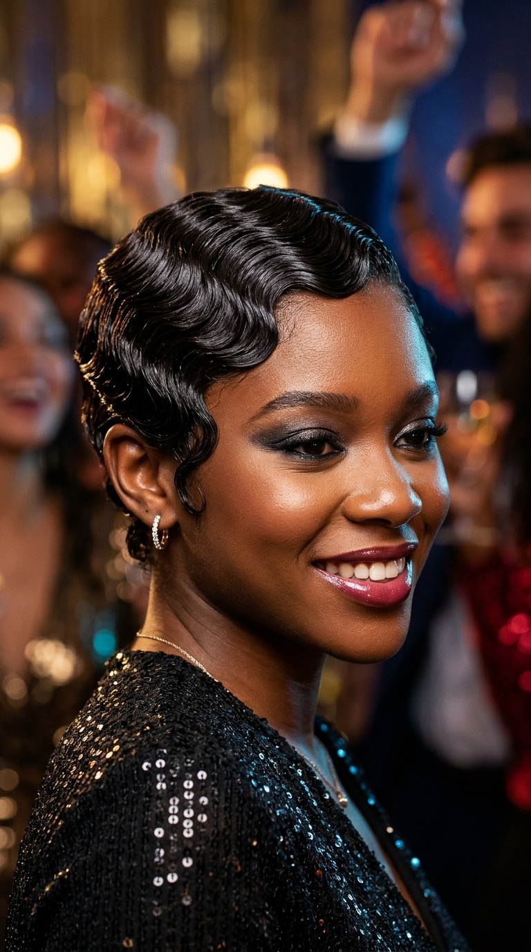 Sculpted Finger Waves