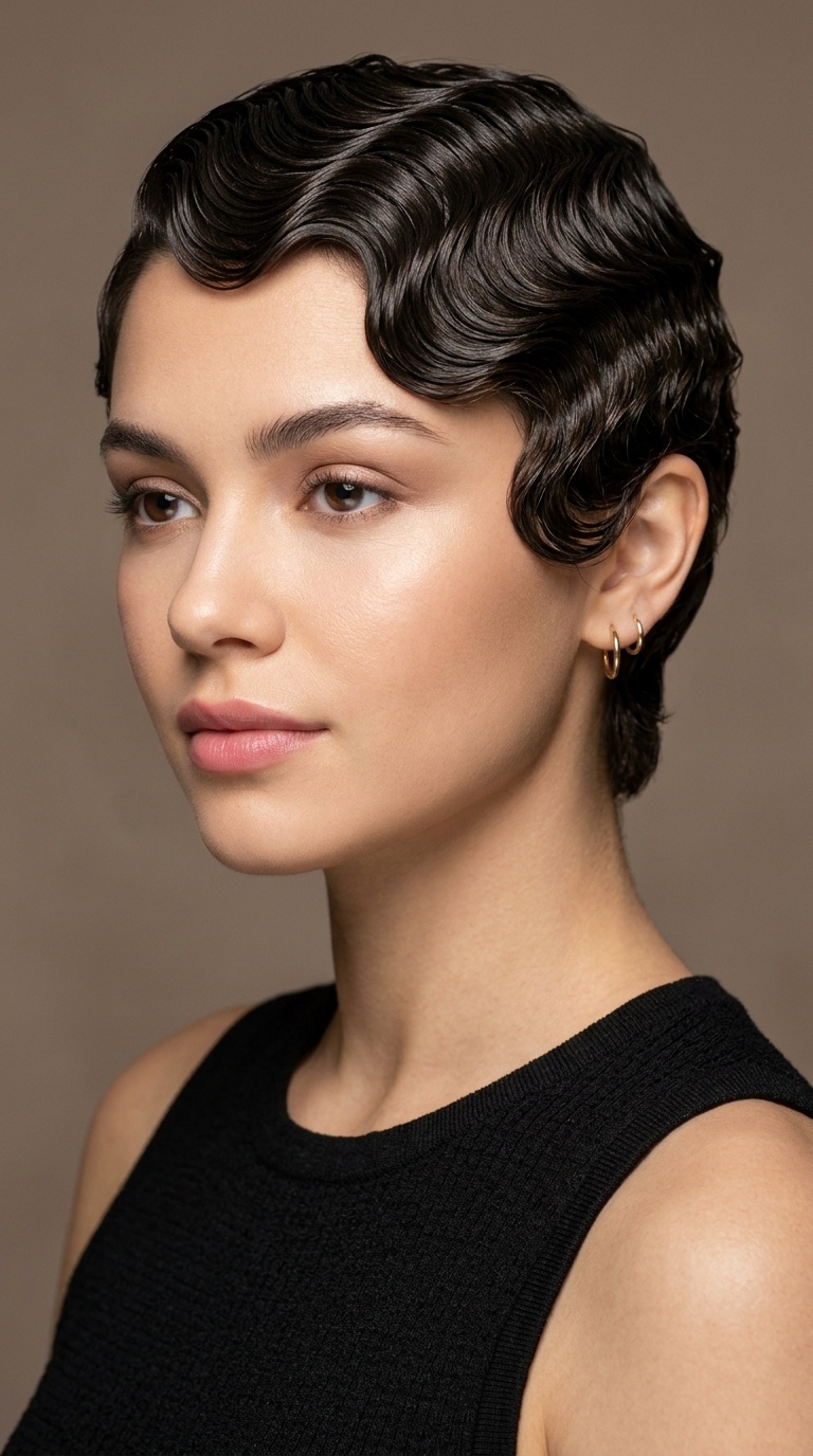 Sculpted Finger Waves