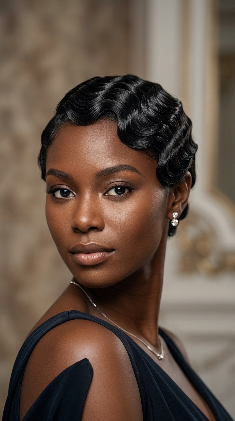 Sculpted Finger Waves