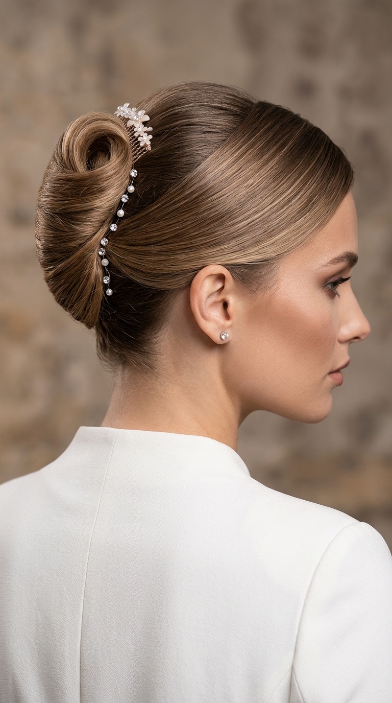 Sculpted French Twist