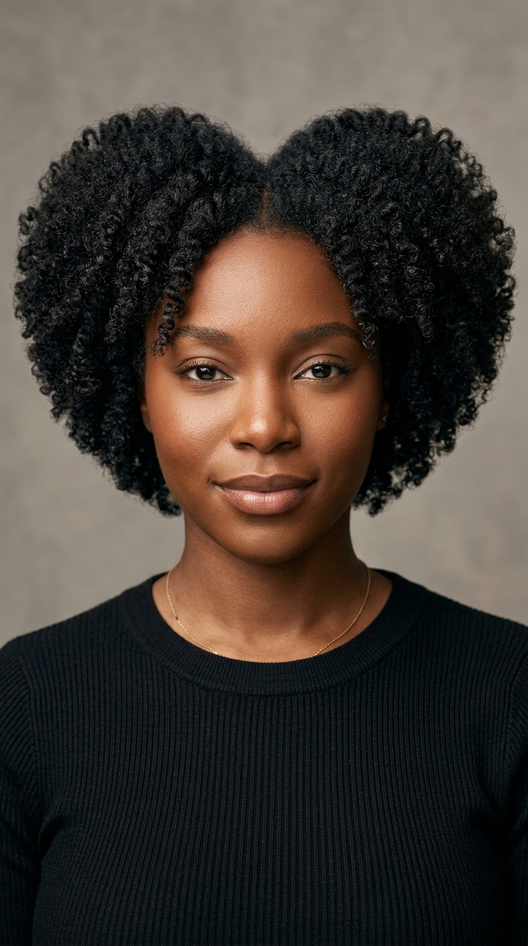 Sculpted Heart-Shaped Afro