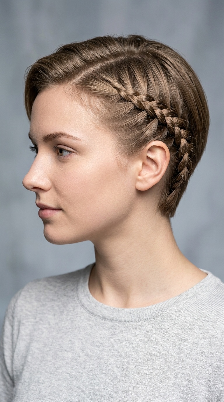 Sculpted Side Braid Accent