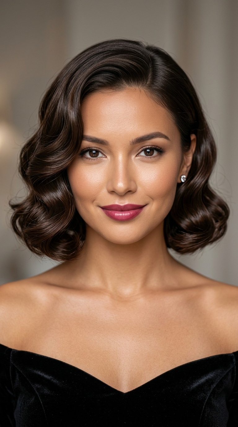 Sculpted Soft Hollywood Waves