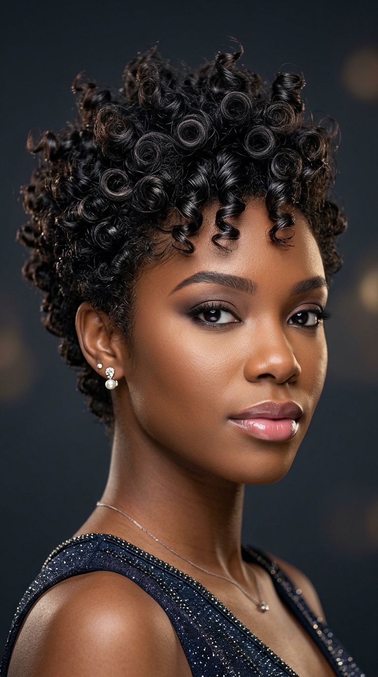 Sculpted Spiky Curls