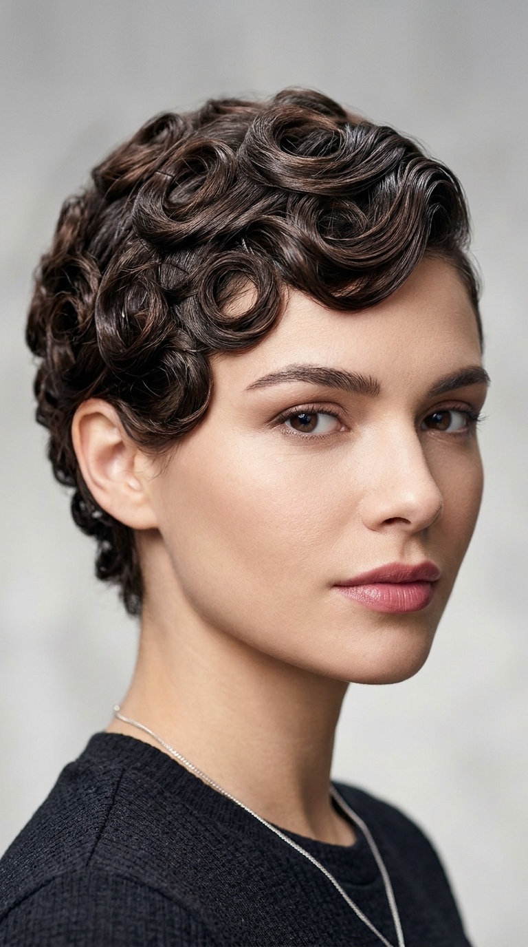 Sculptural Pin Curls
