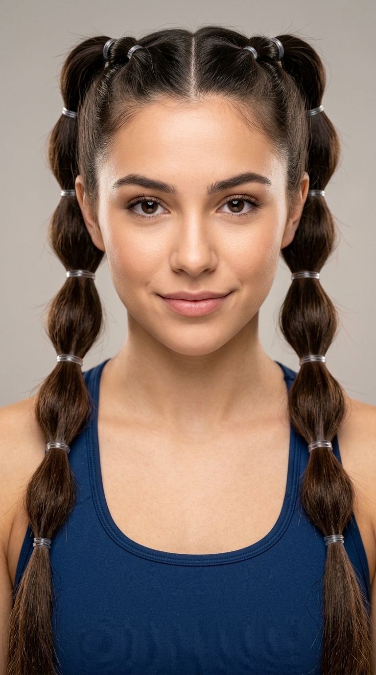 Sectioned Pigtails (The Caterpillar)
