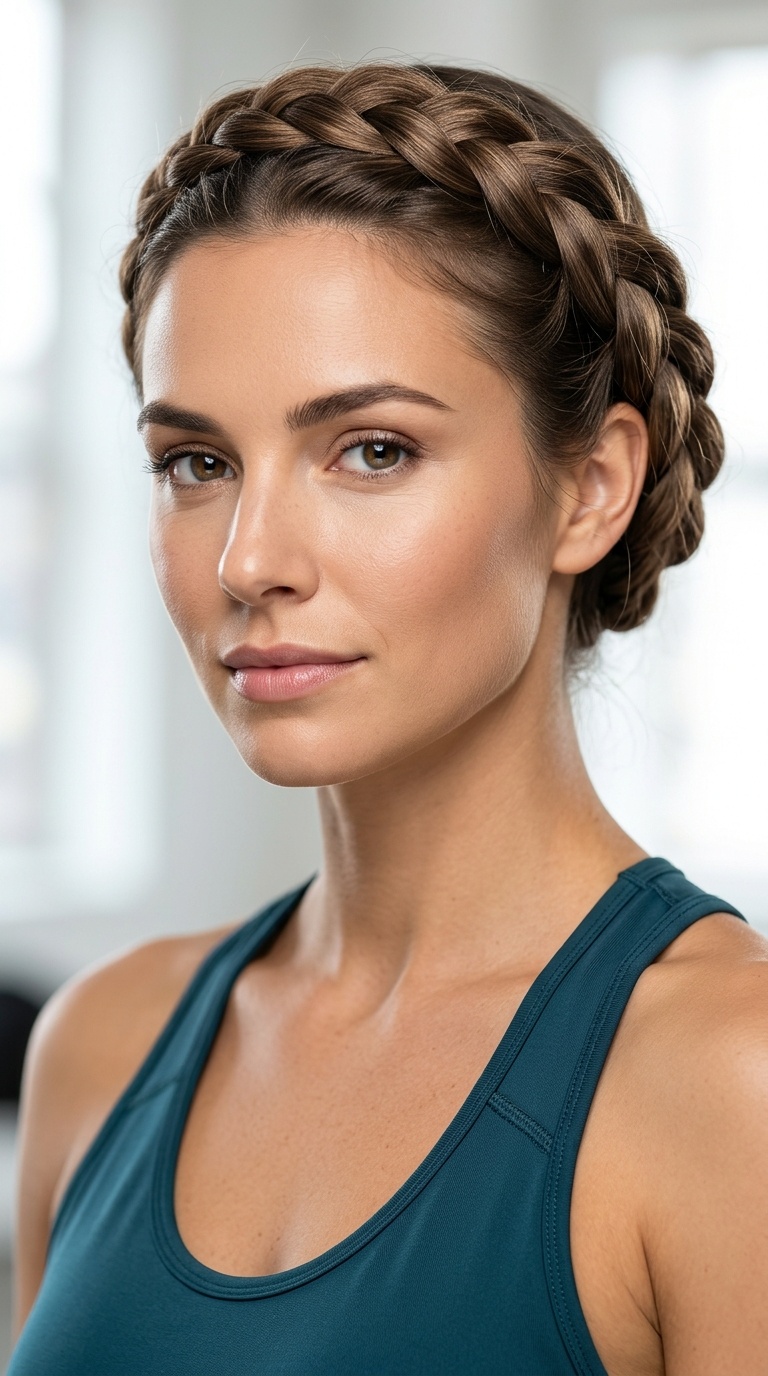Secure Tucked Crown Braid