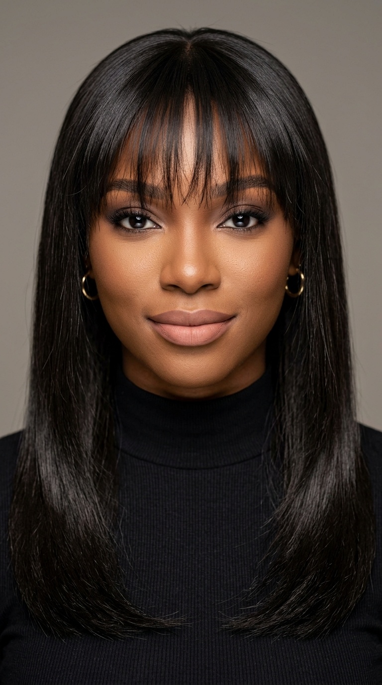 See-Through Bangs (Silk Press)