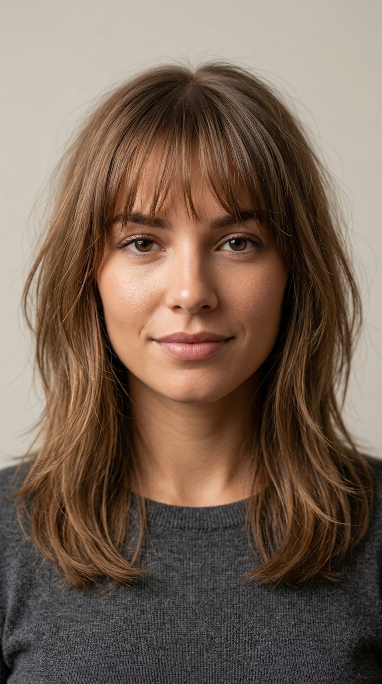 See-Through Bangs with Ghost Layers