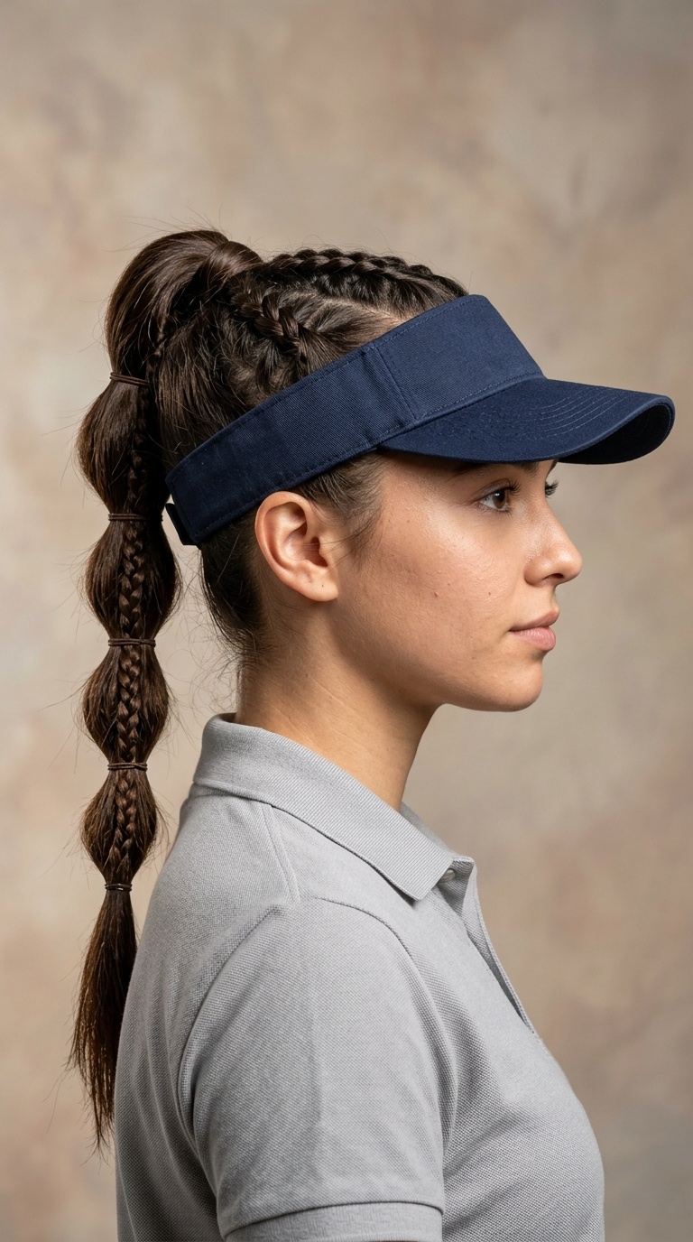 Segmented Braided Ponytail