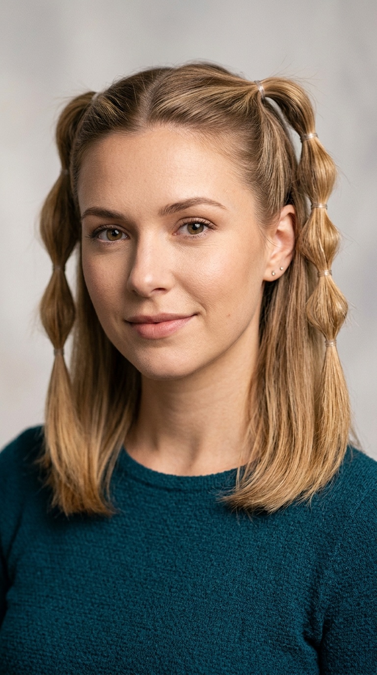 Segmented Half-Up Pigtails