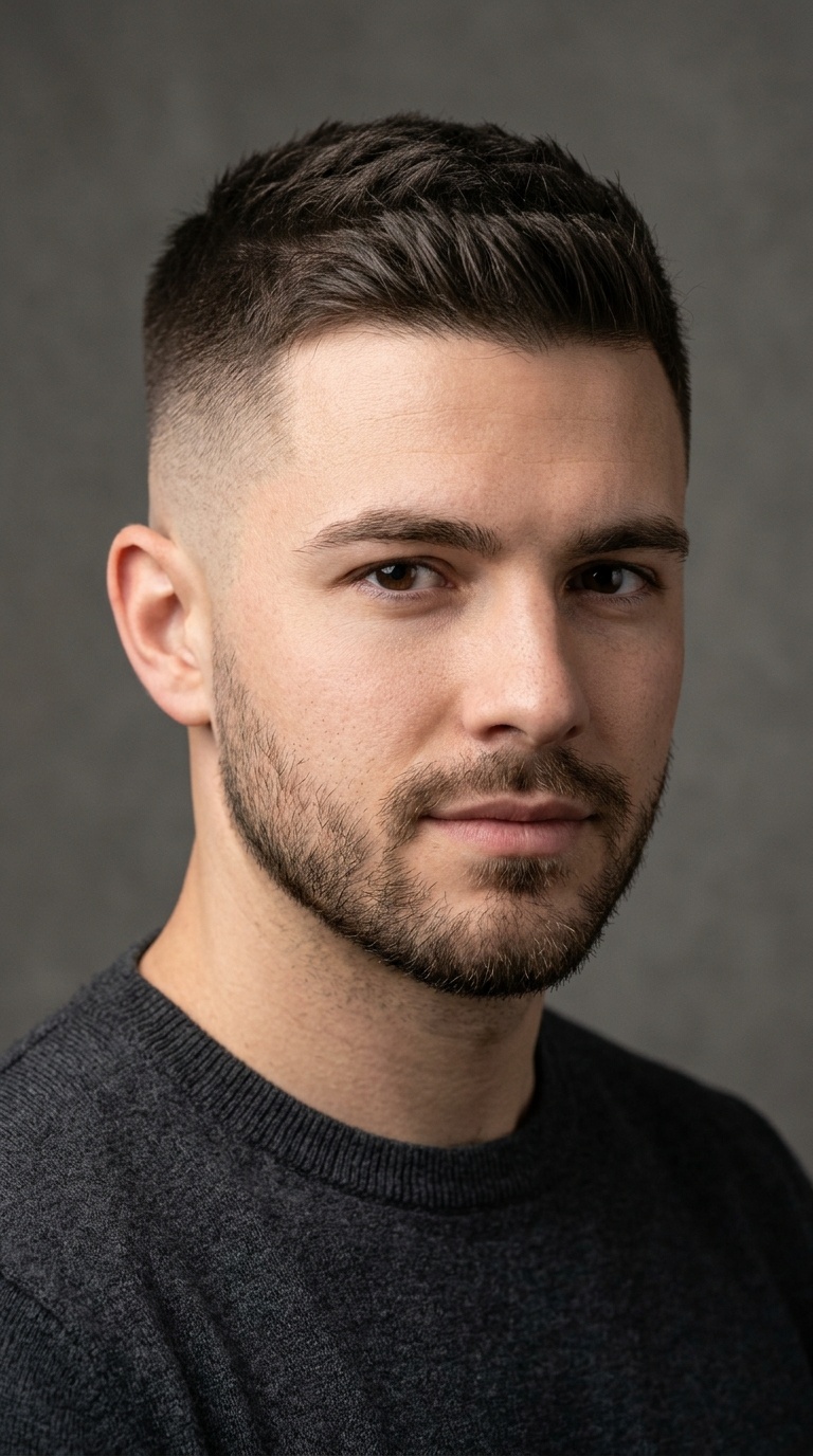 Shadow Fade with Crew Cut
