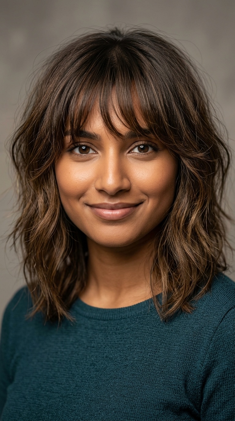 Shaggy Bob with Bangs