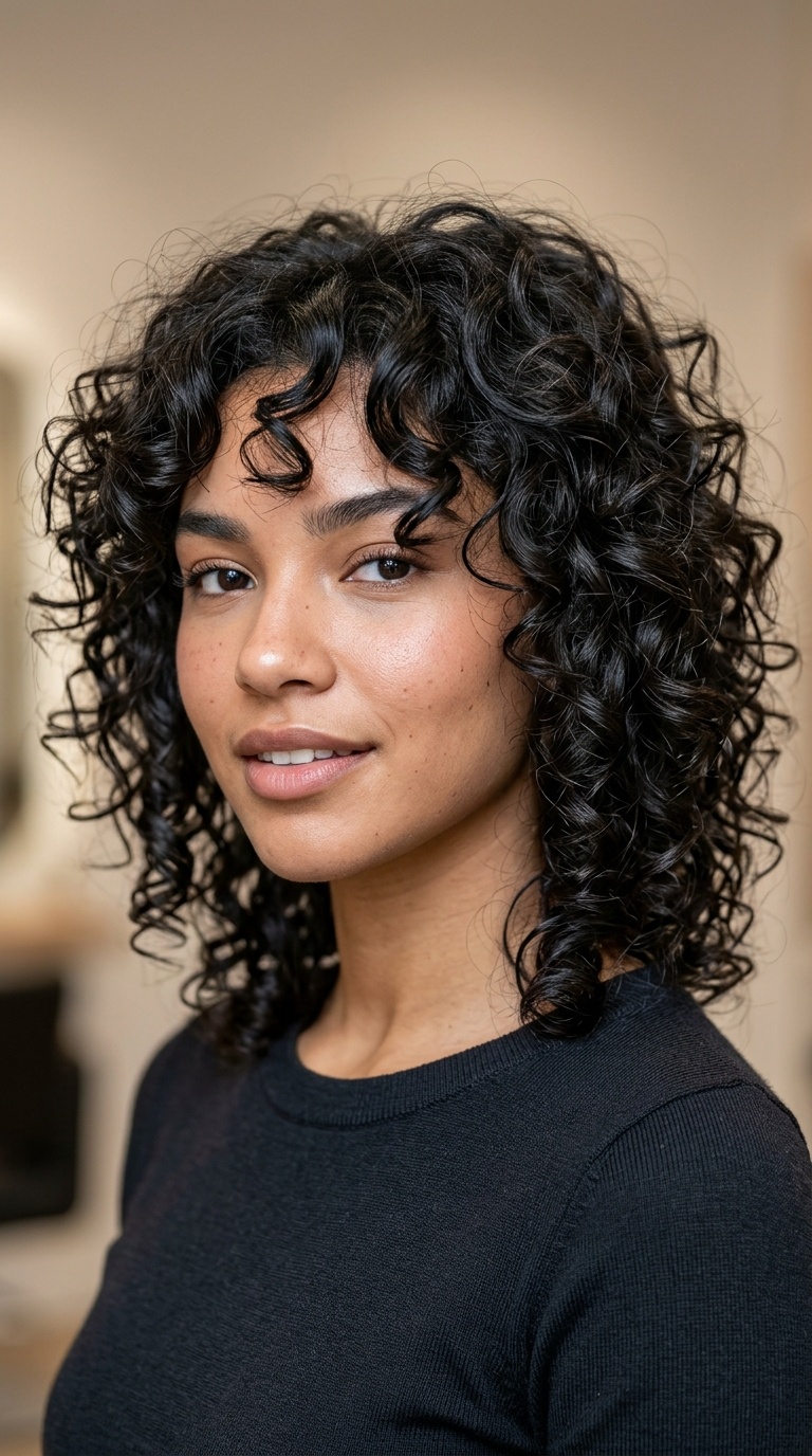 Shaggy Layers with Spiral Curls