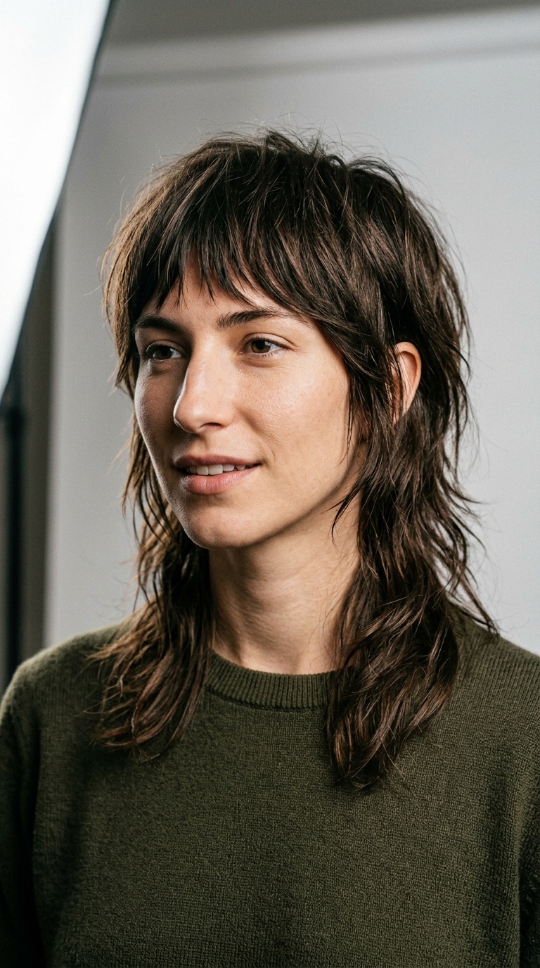 Shaggy Mullet-Inspired Cut