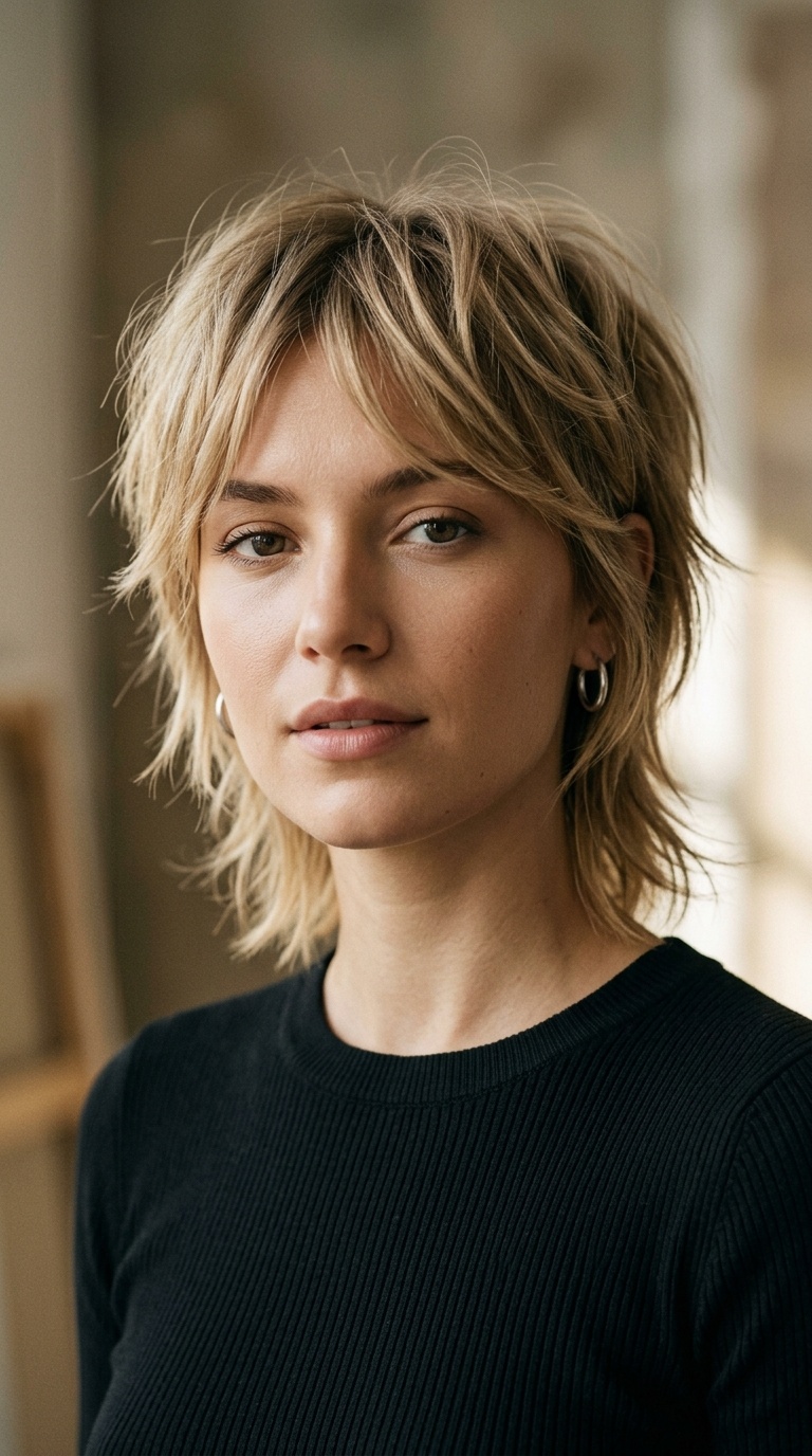 Shaggy Pixie Mullet