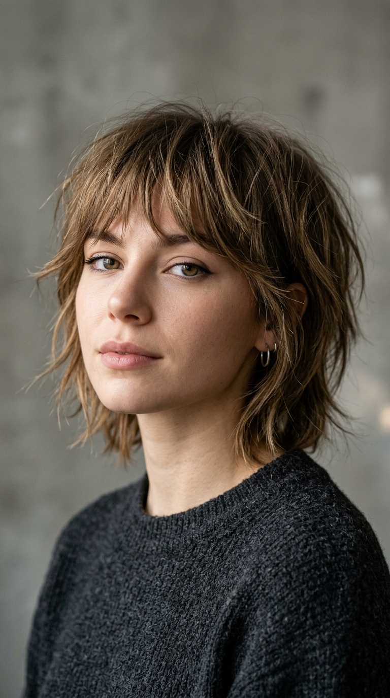 Shaggy Wolf Cut Bob