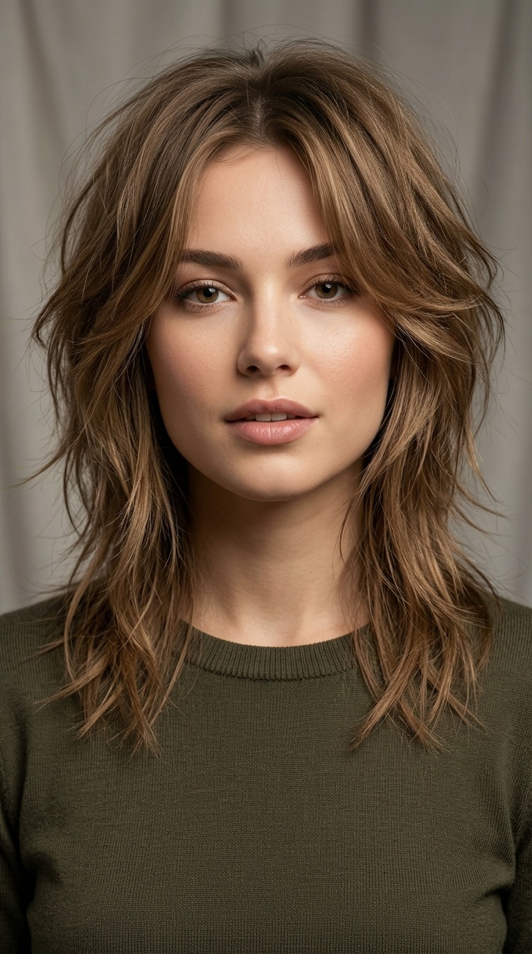 Shaggy Wolf Cut with Wispy Ends
