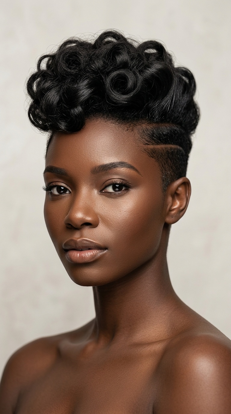 Sharp Geometric Undercut with Molded Curls