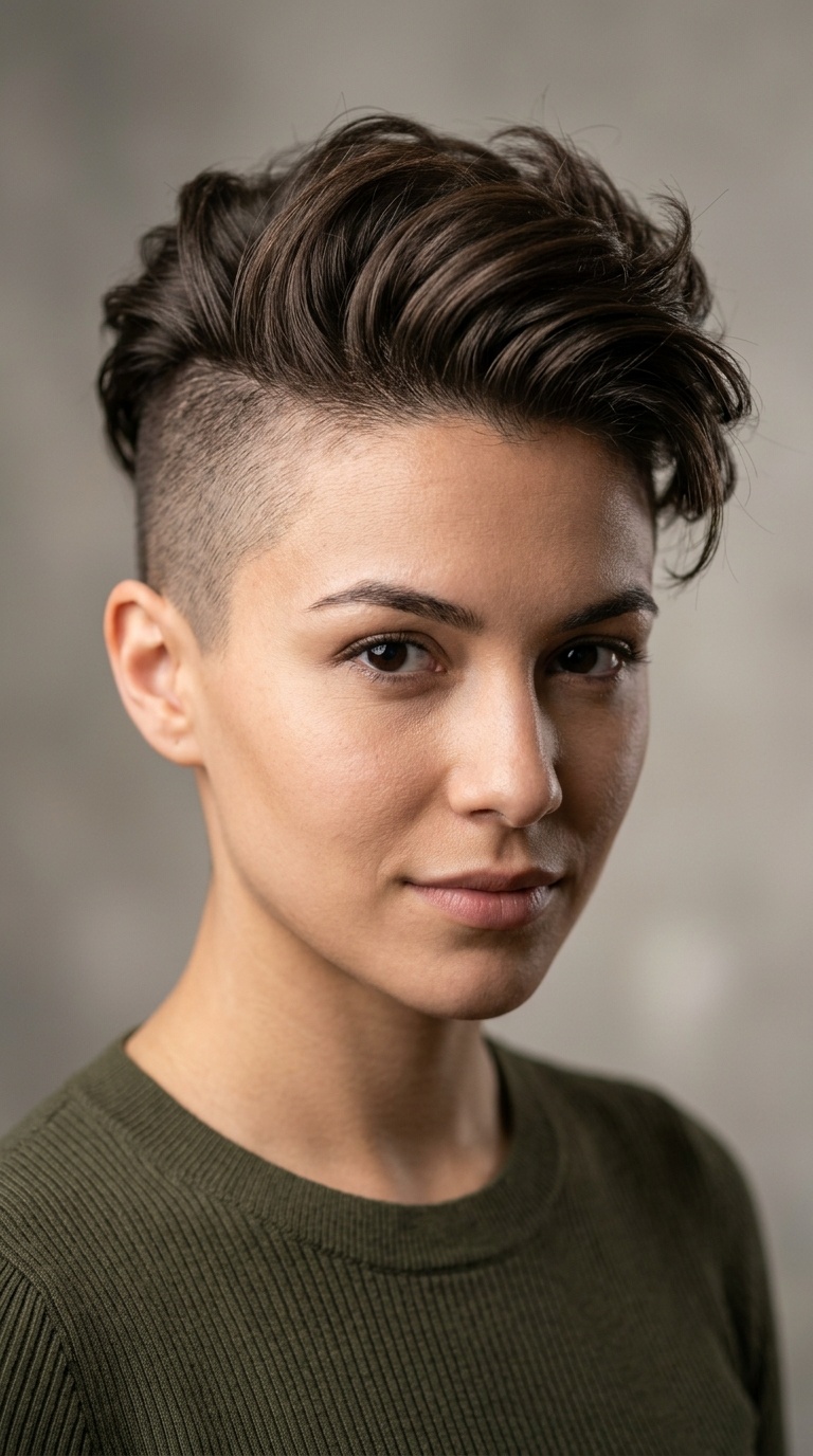 Shaved Sides with Long Top