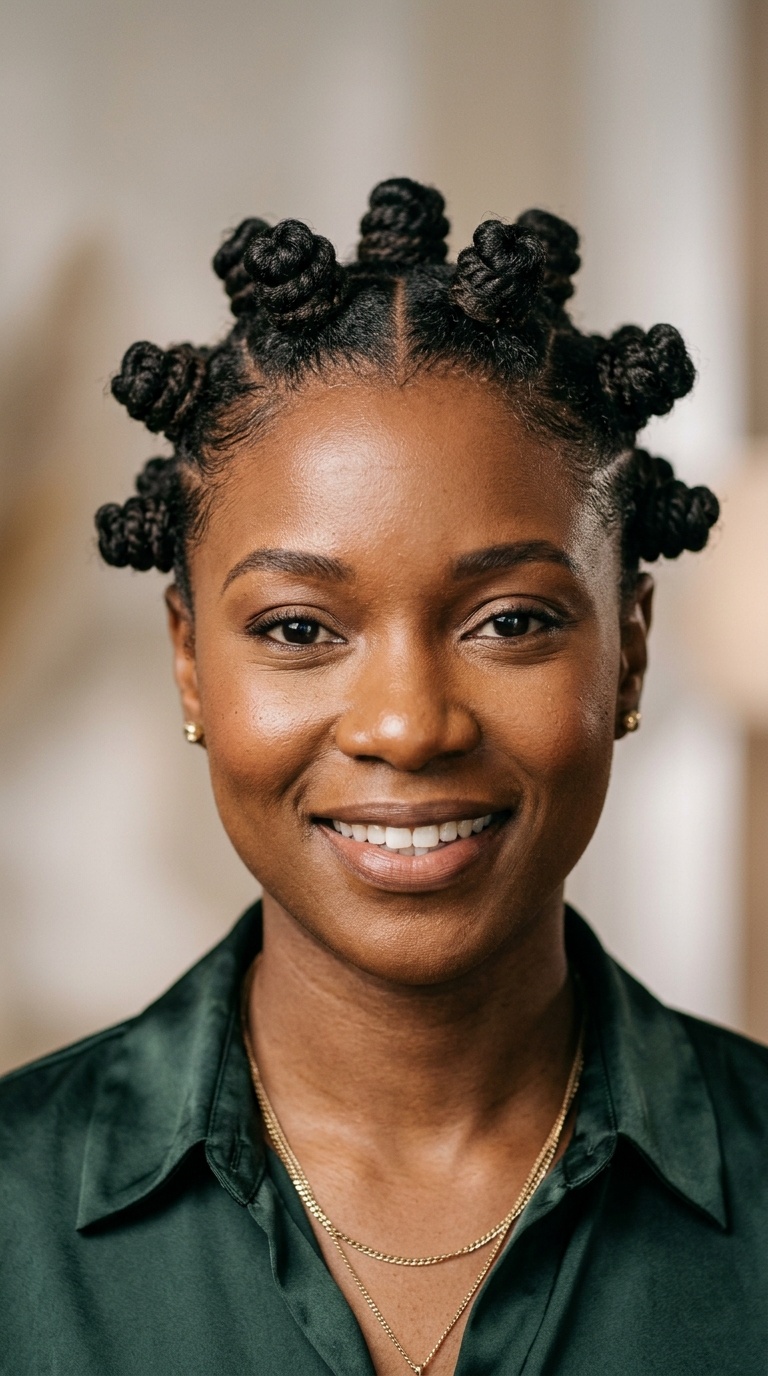 Short Bantu Knots