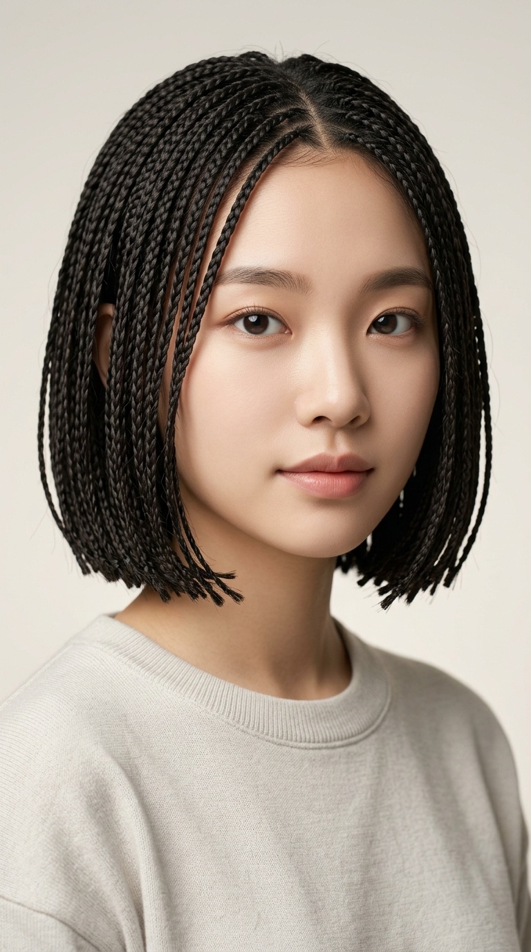 Short Bob Micro Braids