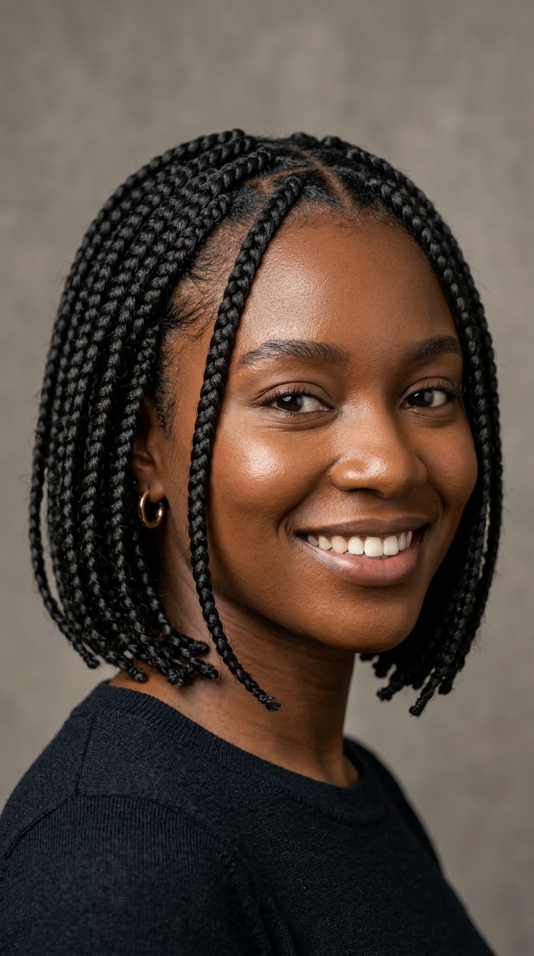 Short Box Braids (Bob Length)