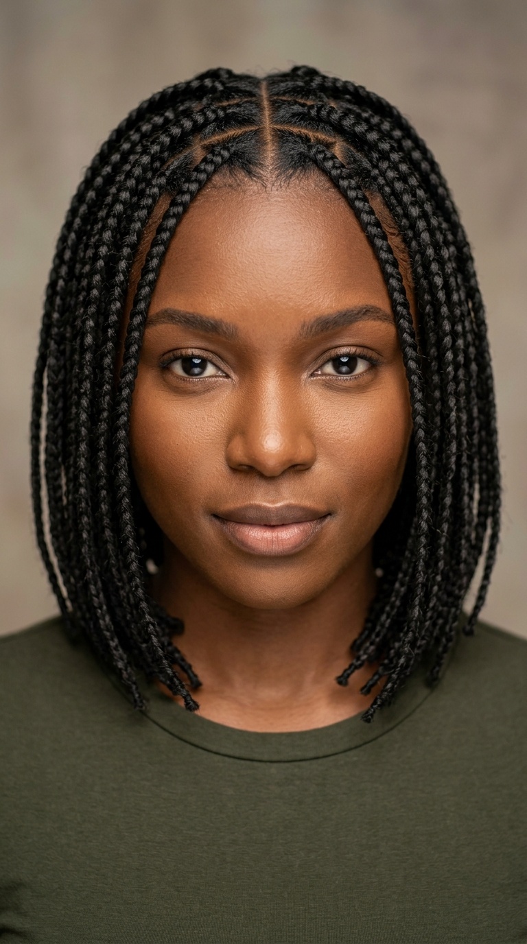 Short Braids with Triangle Parts