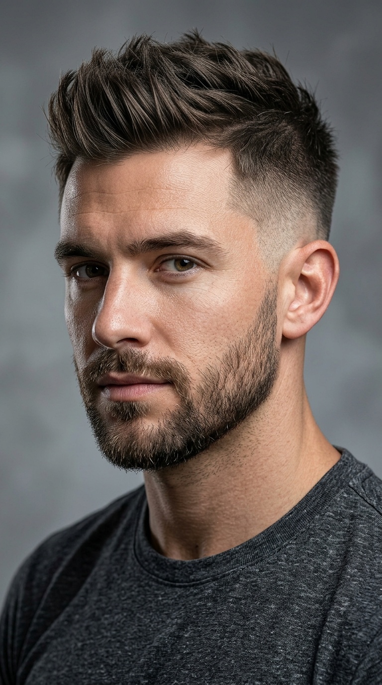 Short Burst Fade Mohawk