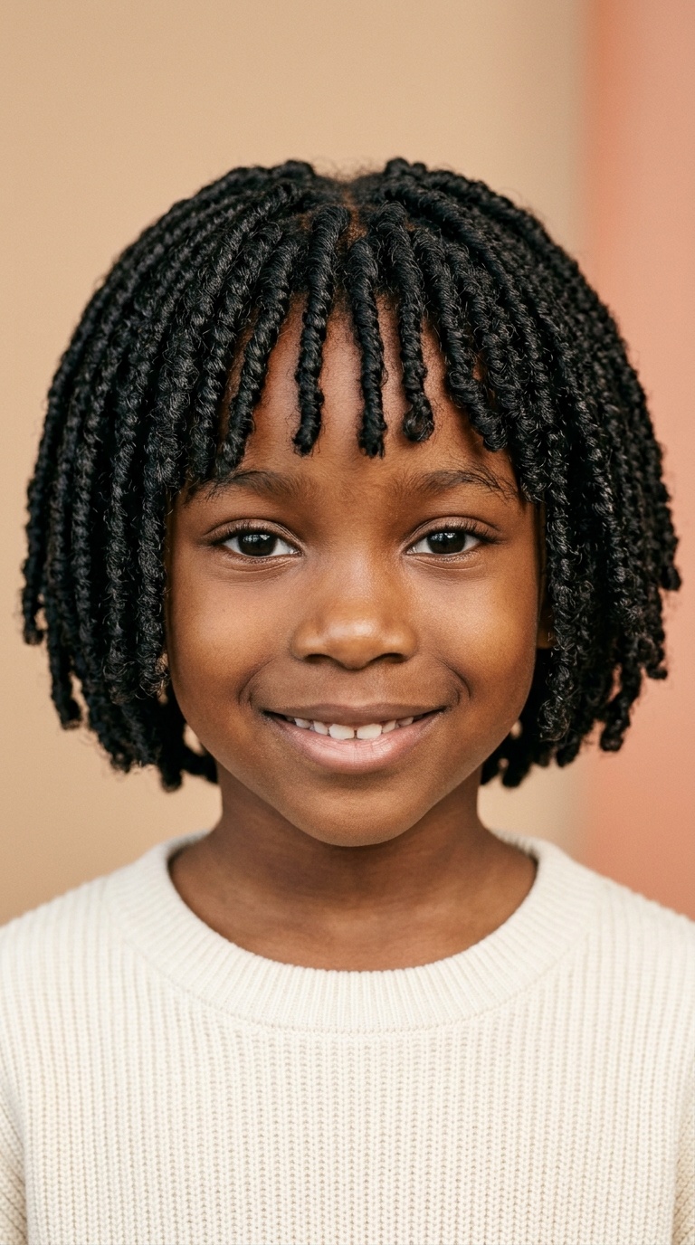 Short Crochet Bob with Bangs