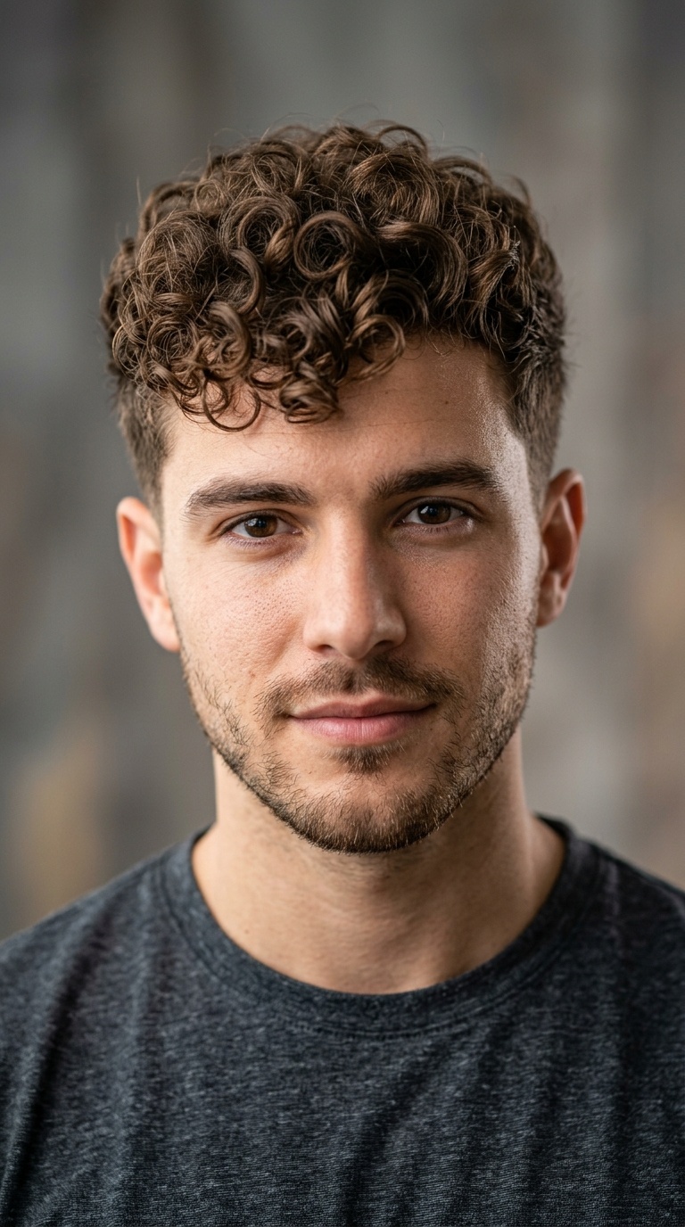 Short Curly Quiff