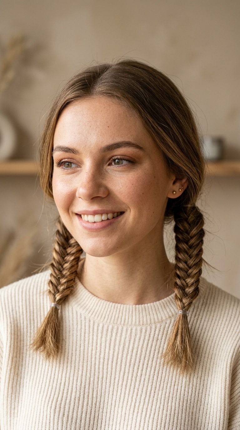 Short Fishtail Pigtails