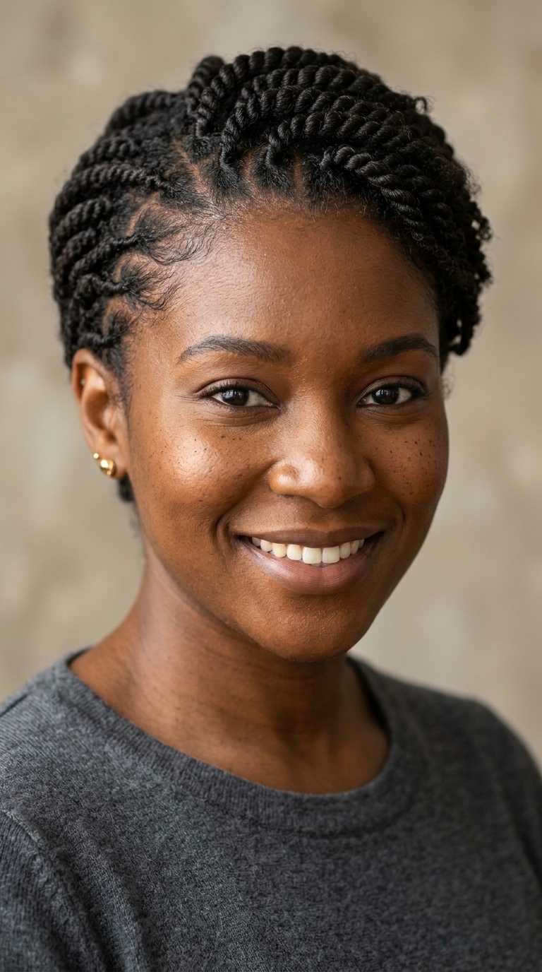 Short Hair Flat Twist Pixie