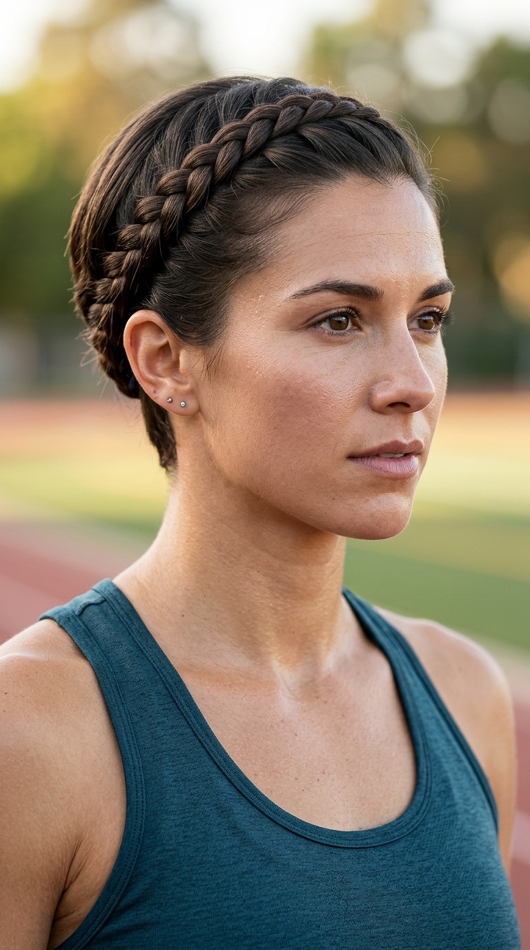 Short Hair Headband Braid