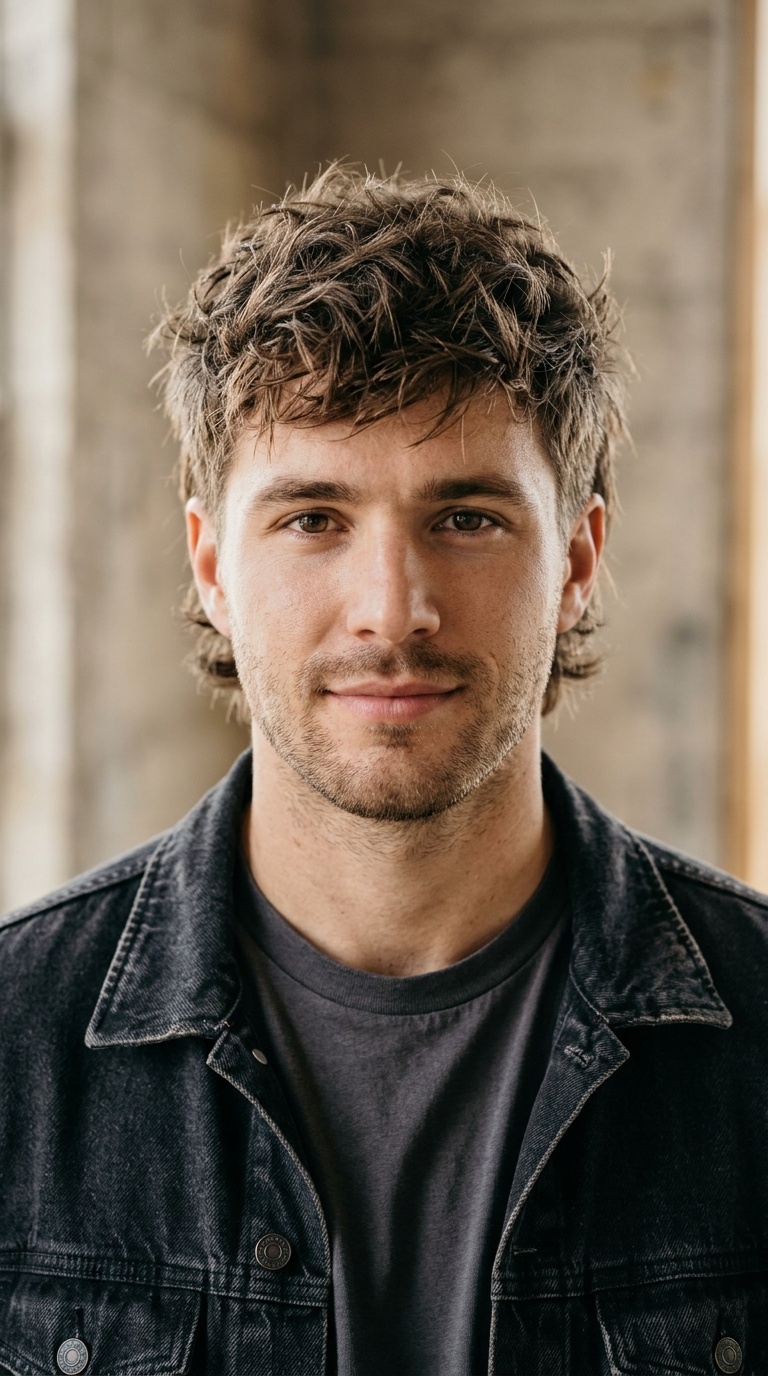 Short Mullet with Textured Top