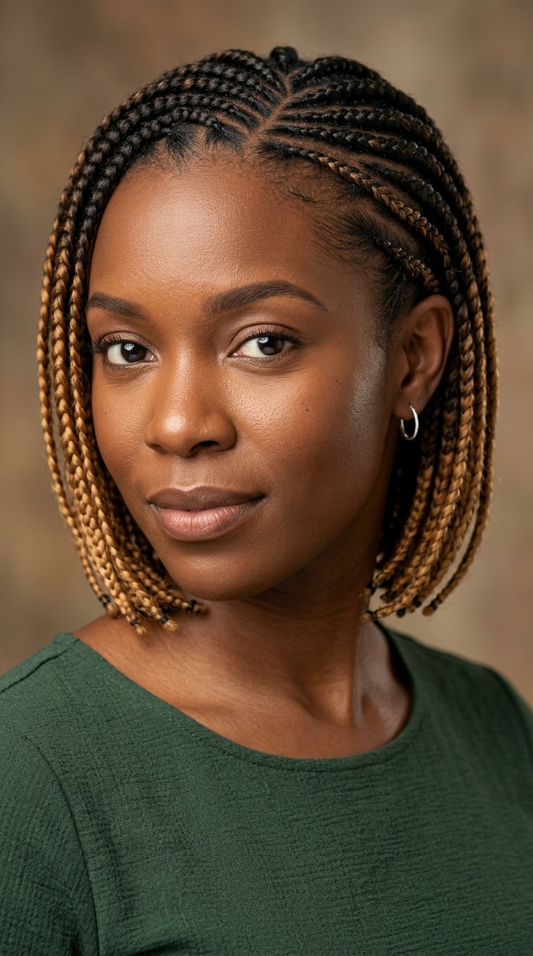 Short Ombre Cornrows
