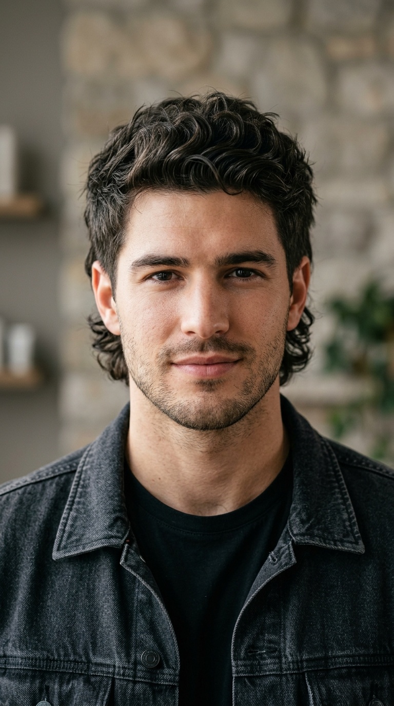 Short Wavy Mullet