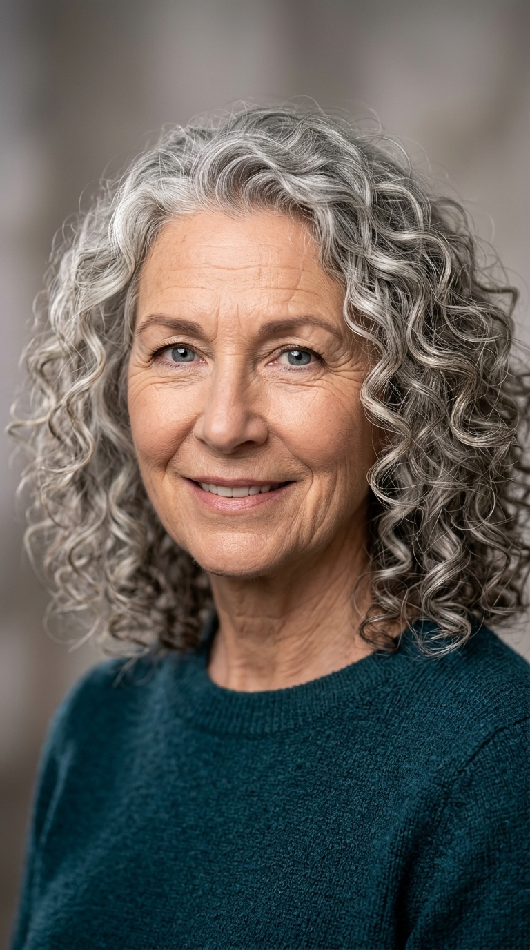 Shoulder-Grazing Spiral Curls