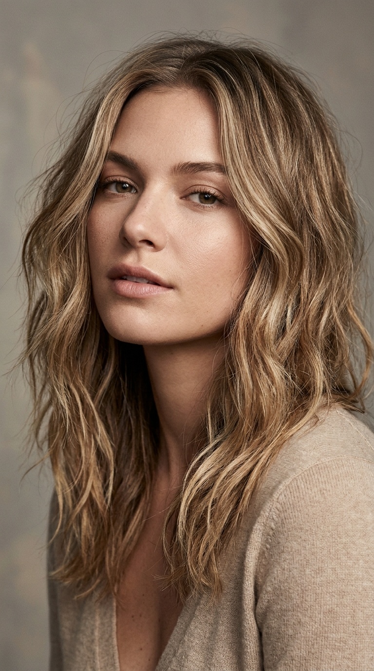 Shoulder-Length Beach Waves
