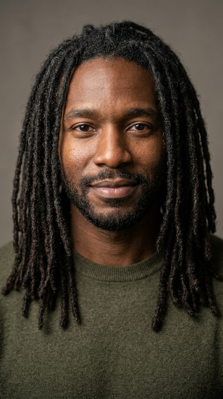 Shoulder-Length Freeform Locs
