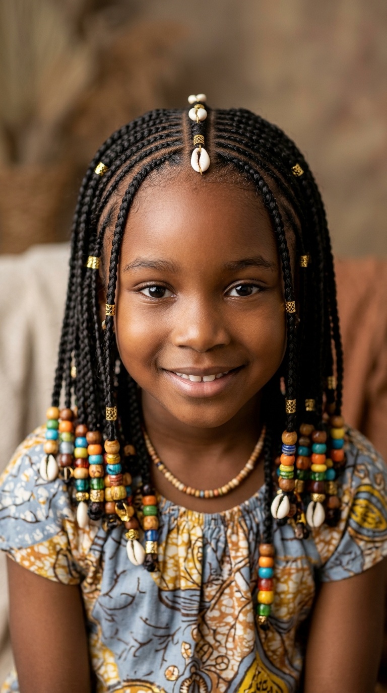 Shoulder-Length Fulani Bob