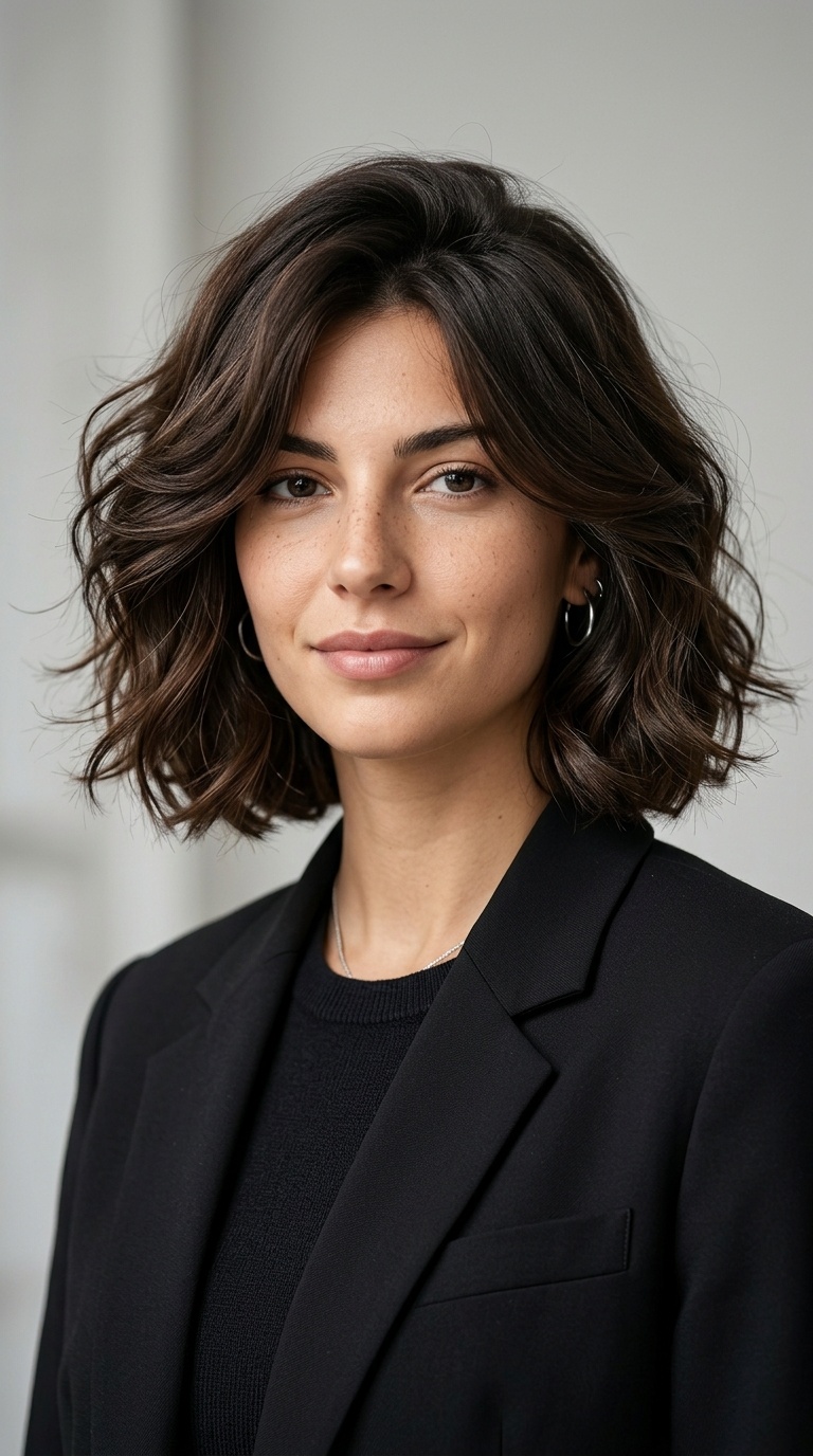 Shoulder-Length Italian Bob