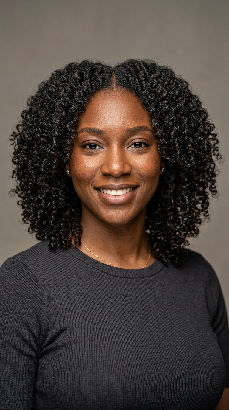 Shoulder-Length Layered Curls