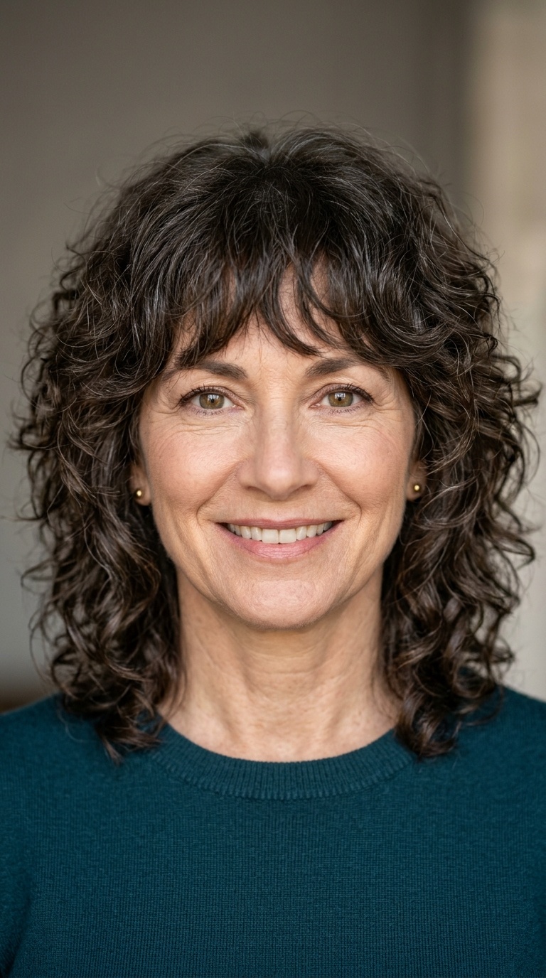 Shoulder-Length Layered Shag
