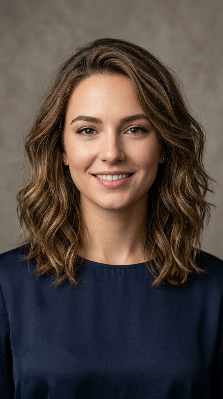 Shoulder-Length Lob for Heart Faces