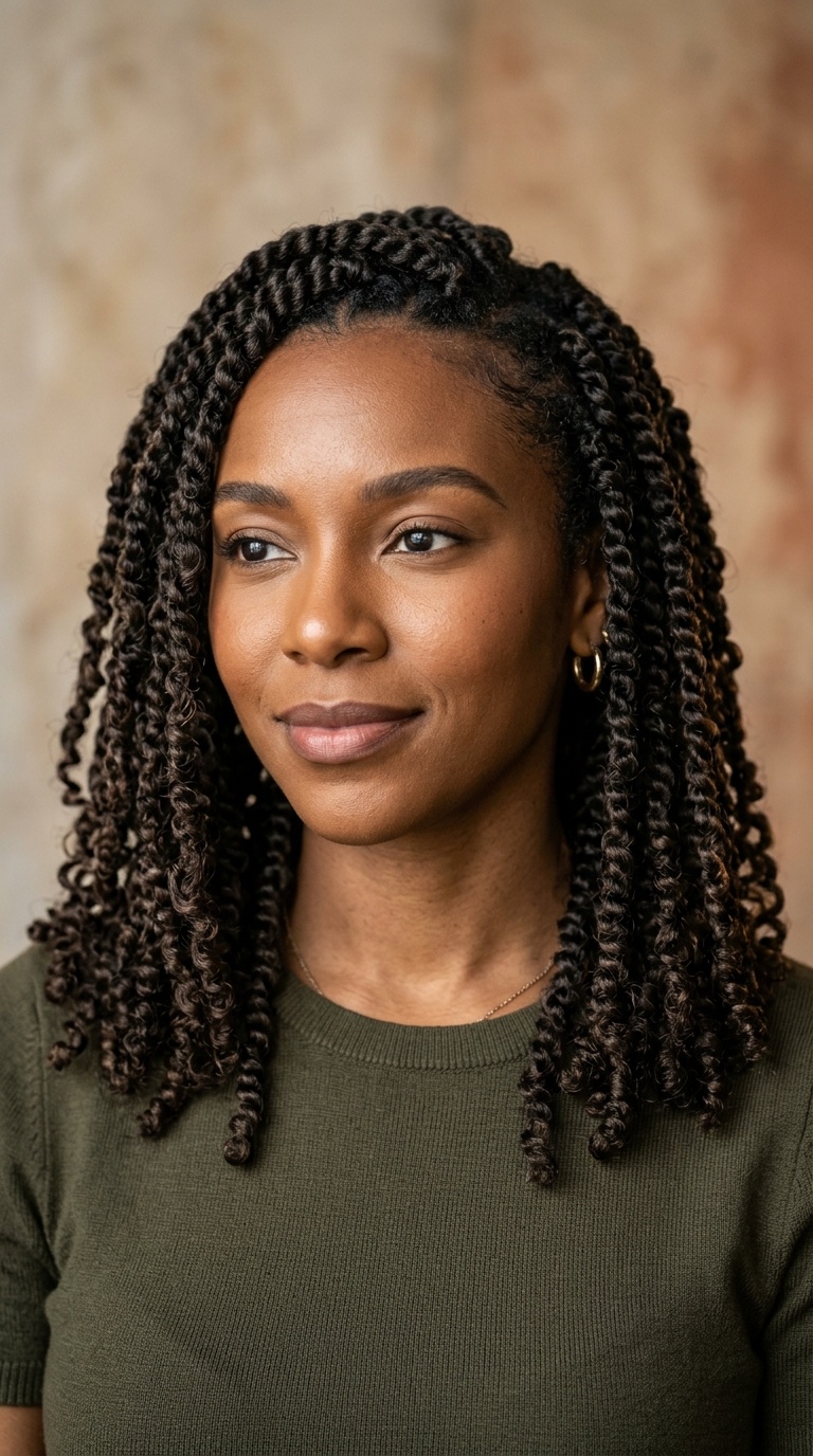 Shoulder-Length Passion Twists