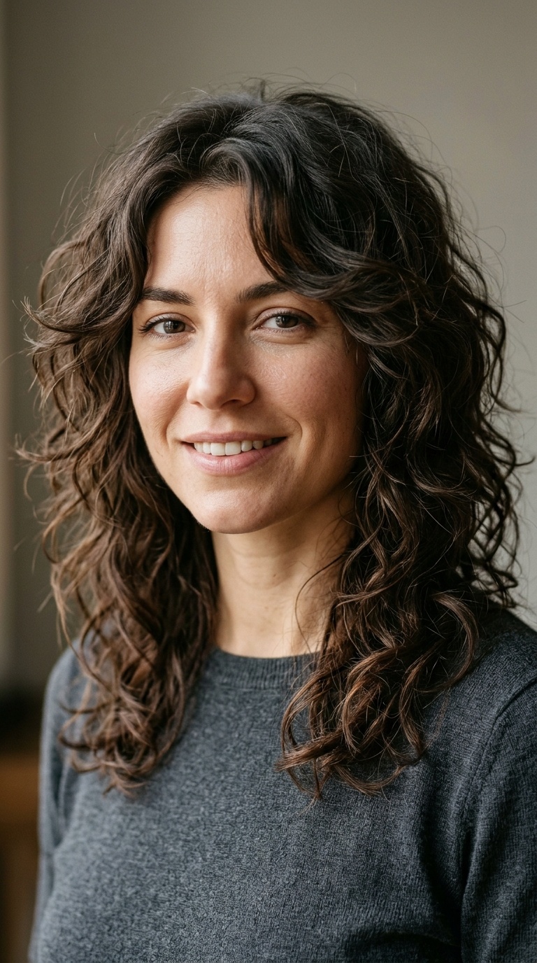 Shoulder-Length Shaggy Layers