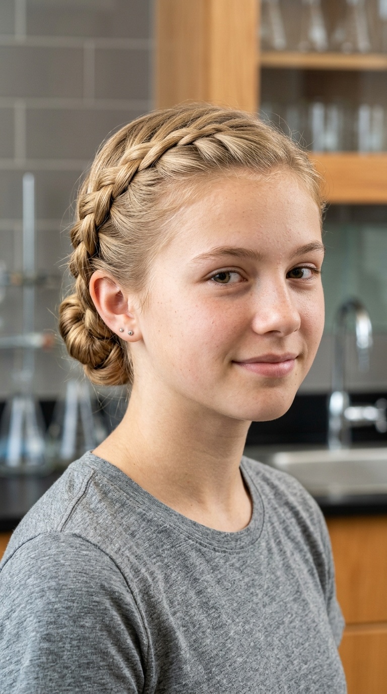 Side Braid with a Tucked Tail
