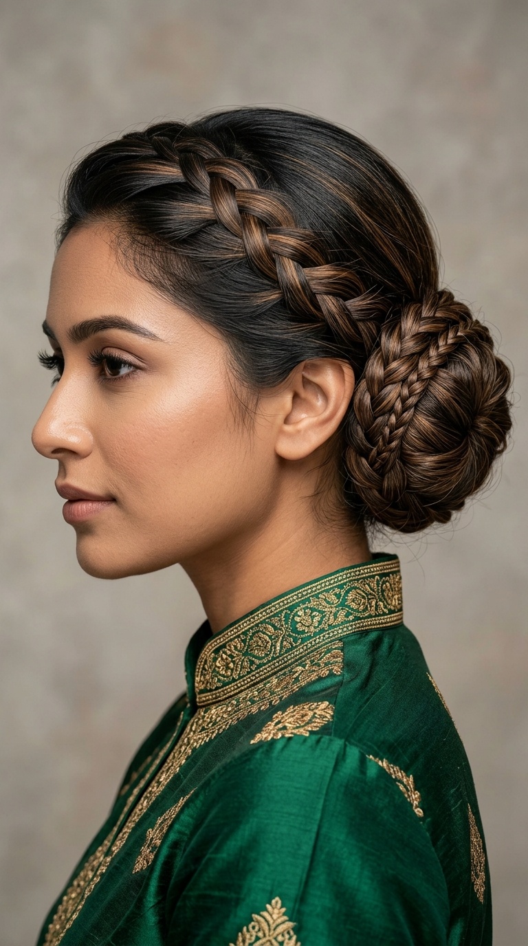 Side Braided Bun